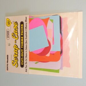 Die-Cut "Frame" Shapes Scrap-Ease Theme Pack Scrapbook Junk Journals Albums New